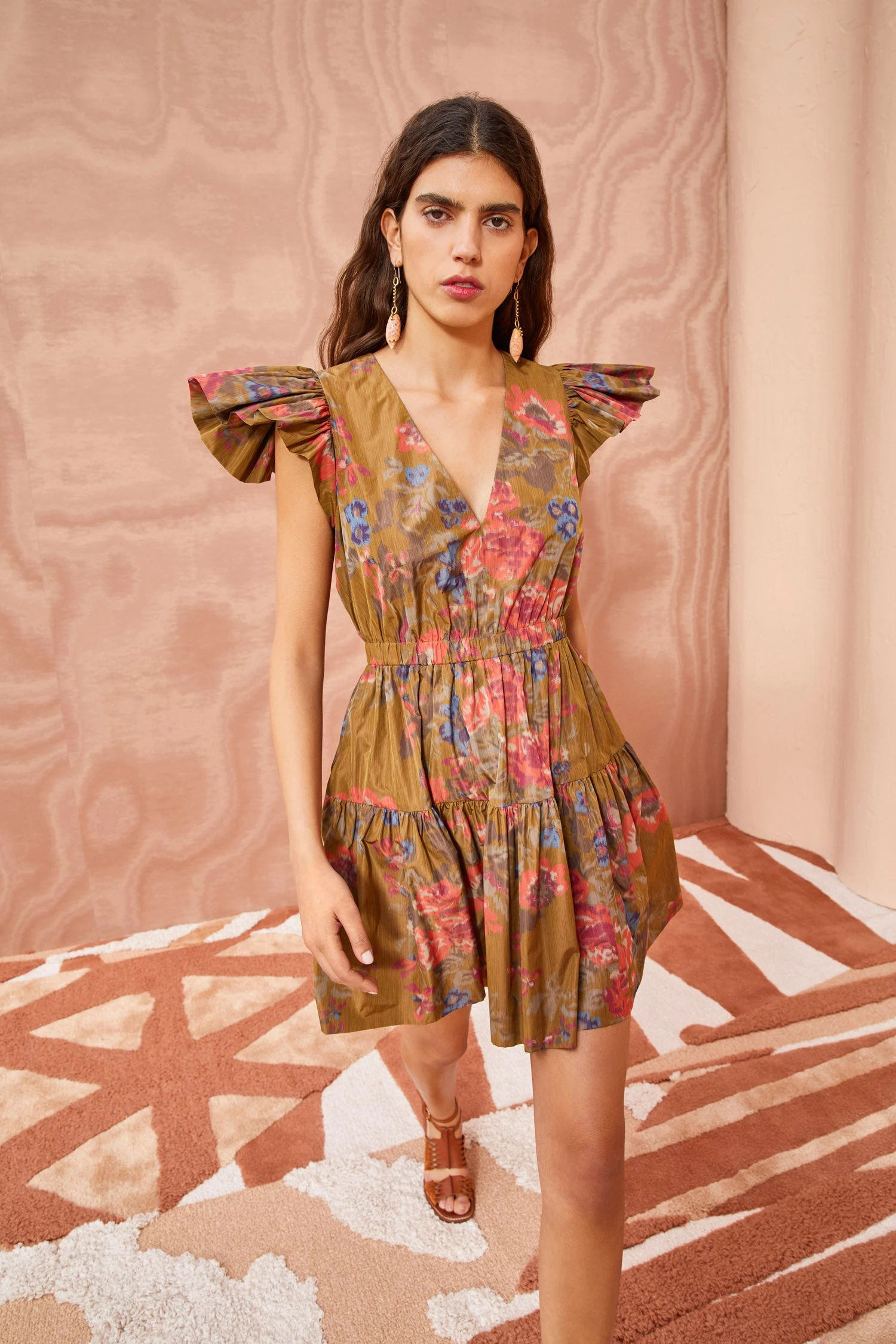 ULLA JOHNSON Loretta Dress - Bamboo 1 ULLA JOHNSON Loretta Dress - Bamboo