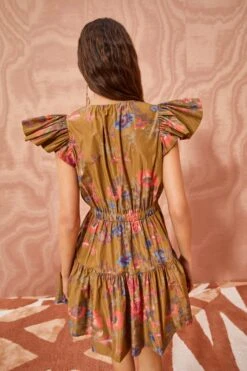 ULLA JOHNSON Loretta Dress - Bamboo 8 ULLA JOHNSON Loretta Dress - Bamboo -Ulla Johnson ULLA JOHNSON Loretta Dress BAMBOO 04