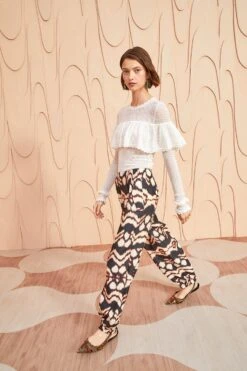 ULLA JOHNSON Lucinda Pant - Obsidian -Ulla Johnson ULLA JOHNSON Lucinda Pant OBSIDIAN 03