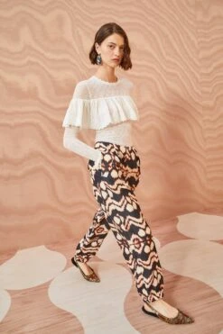 ULLA JOHNSON Lucinda Pant - Obsidian -Ulla Johnson ULLA JOHNSON Lucinda Pant OBSIDIAN 04