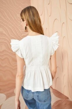 ULLA JOHNSON Luise Top - Pristine 7 ULLA JOHNSON Luise Top - Pristine -Ulla Johnson ULLA JOHNSON Luise Top PRISTINE 0103