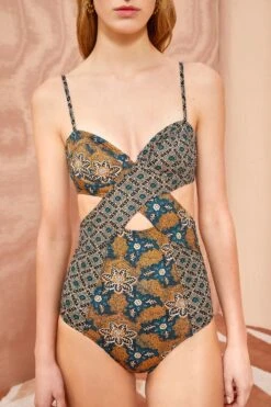 ULLA JOHNSON Luna Maillot - Parrot 8 ULLA JOHNSON Luna Maillot - Parrot -Ulla Johnson ULLA JOHNSON Luna Maillot PARROT 02 ALT