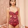 ULLA JOHNSON Luna Maillot - Wild Rose