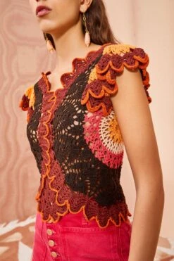 ULLA JOHNSON Magdalena Top - Pomegranate 8 ULLA JOHNSON Magdalena Top - Pomegranate -Ulla Johnson ULLA JOHNSON Magdalena Top POMEGRANATE 0203