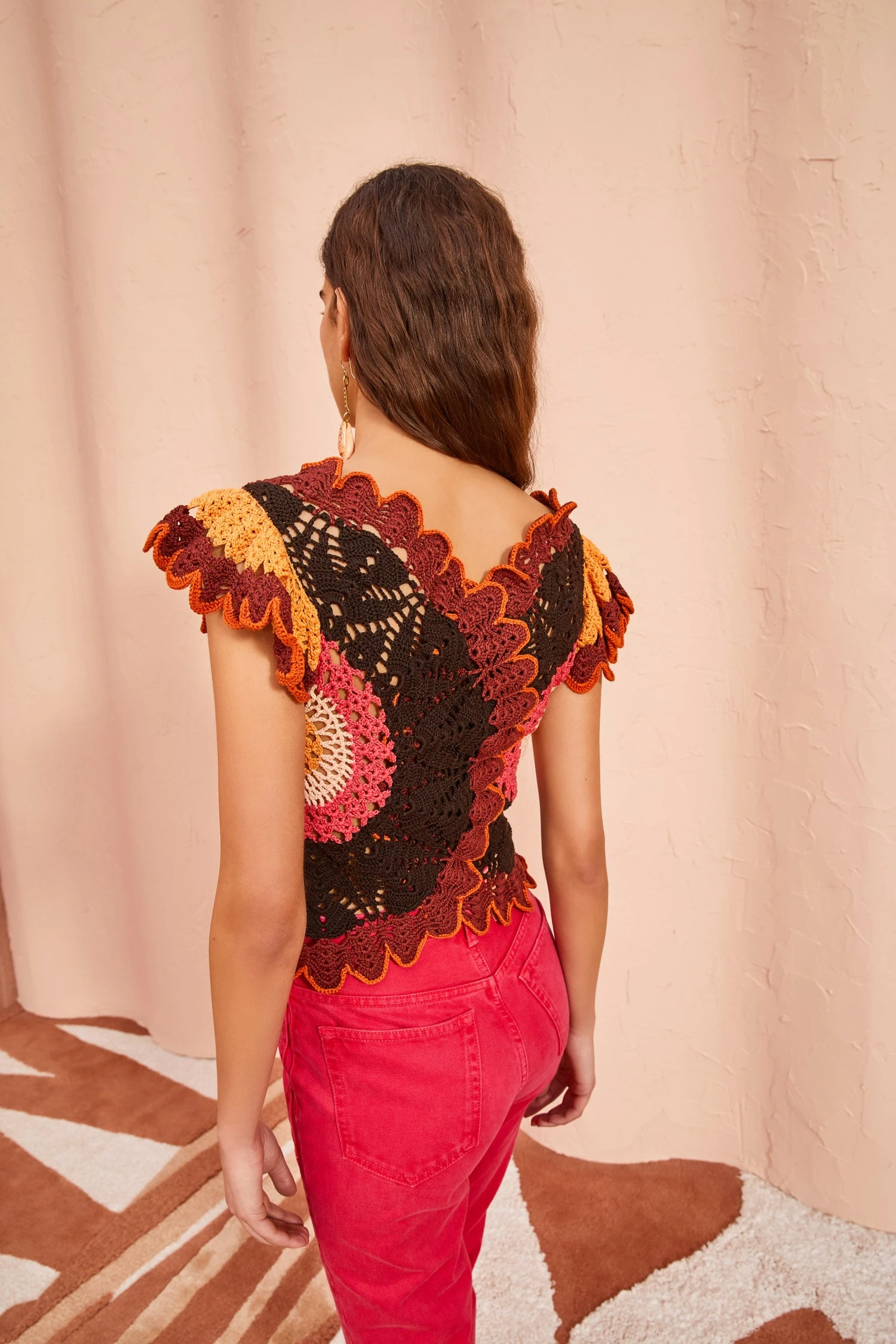 ULLA JOHNSON Magdalena Top - Pomegranate 5 ULLA JOHNSON Magdalena Top - Pomegranate - Image 5