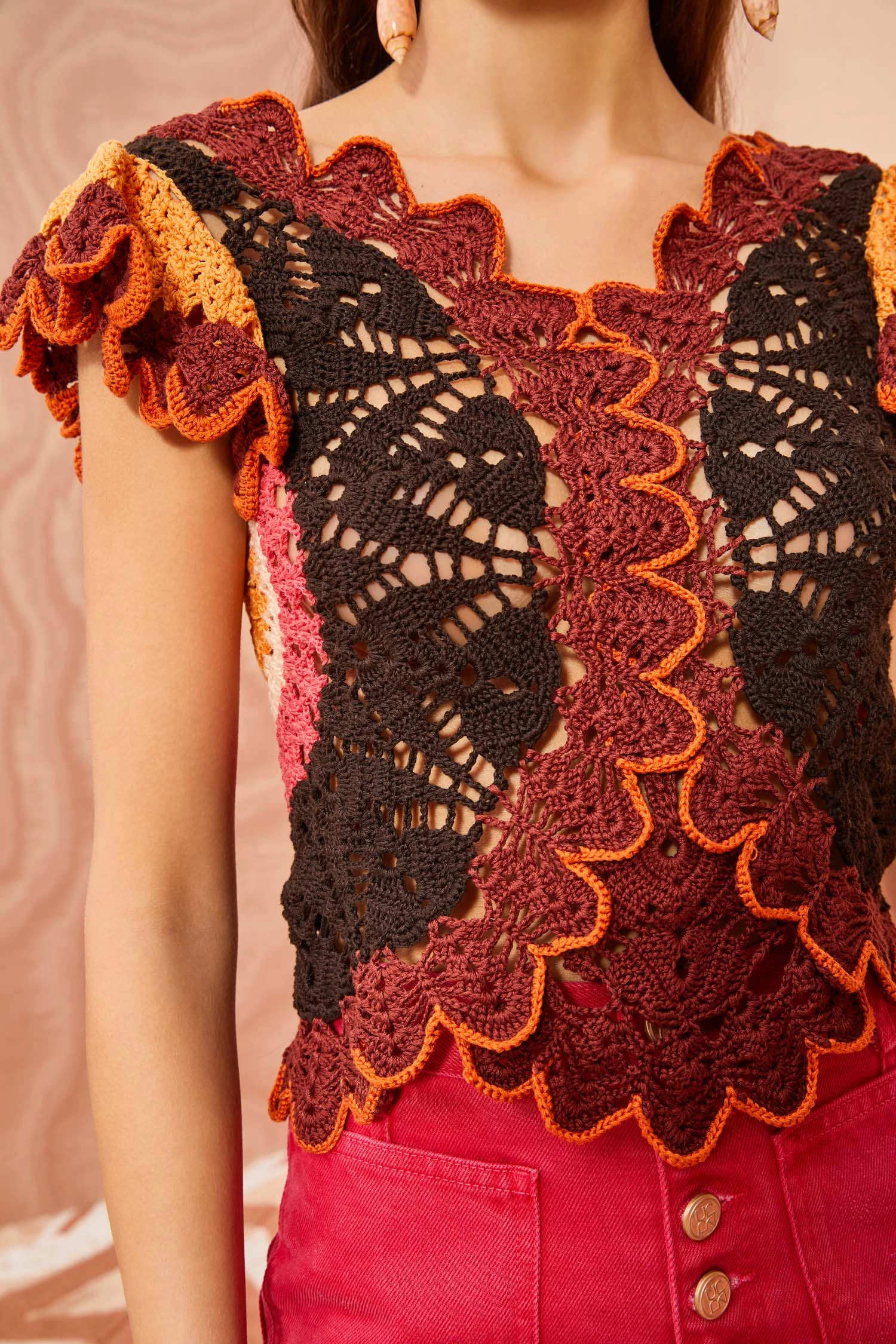 ULLA JOHNSON Magdalena Top - Pomegranate 3 ULLA JOHNSON Magdalena Top - Pomegranate - Image 3