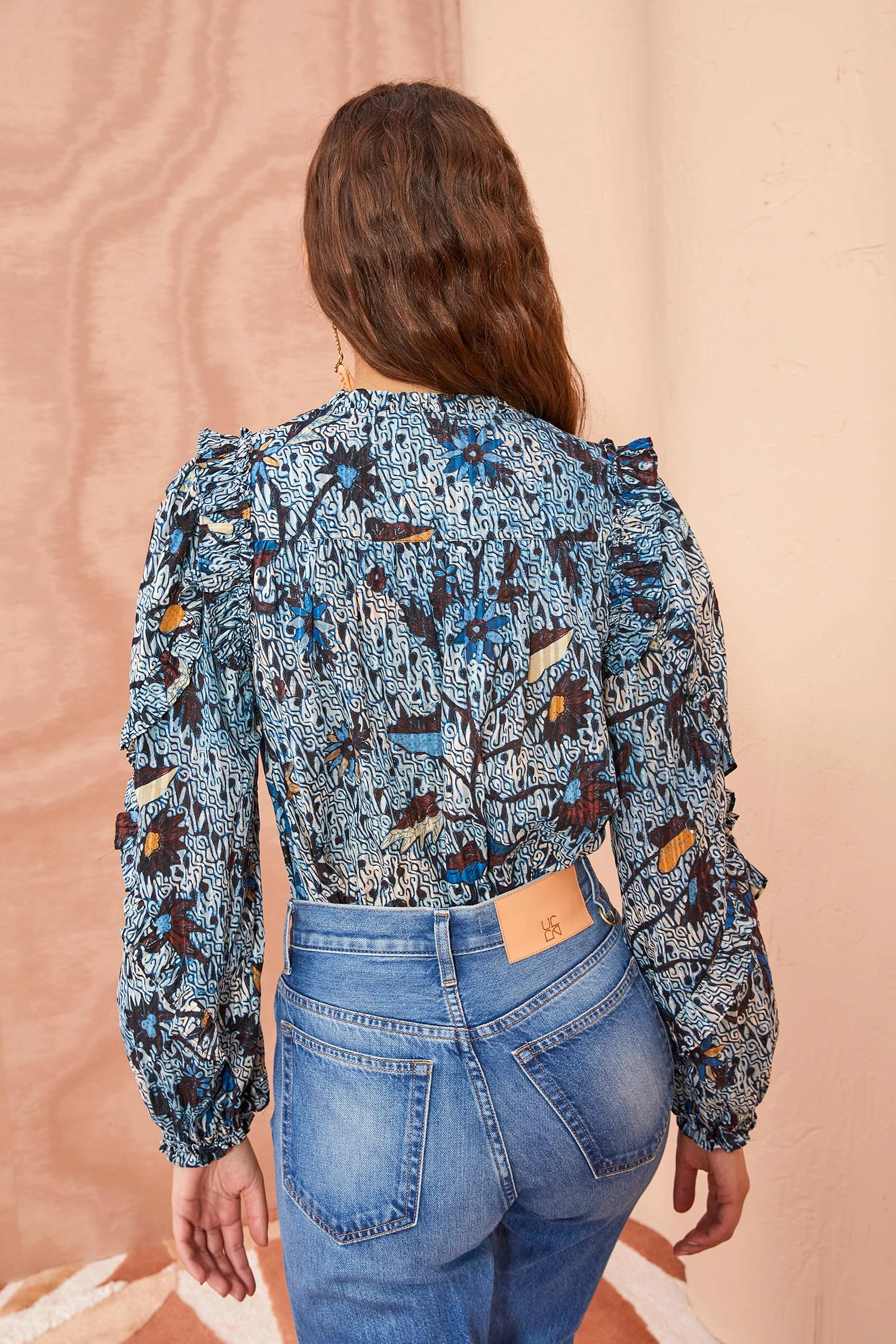 ULLA JOHNSON Manet Blouse - Morning Glory 4 ULLA JOHNSON Manet Blouse - Morning Glory - Image 4