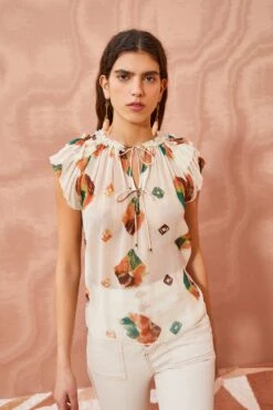 ULLA JOHNSON Marilyn Top - Aurora 7 ULLA JOHNSON Marilyn Top - Aurora -Ulla Johnson ULLA JOHNSON Marilyn Top AURORA 03