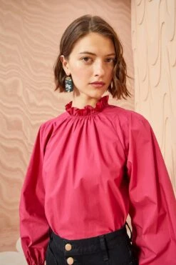 ULLA JOHNSON Marlie Blouse - Rosebud 9 ULLA JOHNSON Marlie Blouse - Rosebud -Ulla Johnson ULLA JOHNSON Marlie Blouse ROSEBUD 05