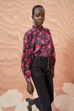 ULLA JOHNSON Marlie Blouse - Zinnia -Ulla Johnson ULLA JOHNSON Marlie Blouse ZINNIA 05