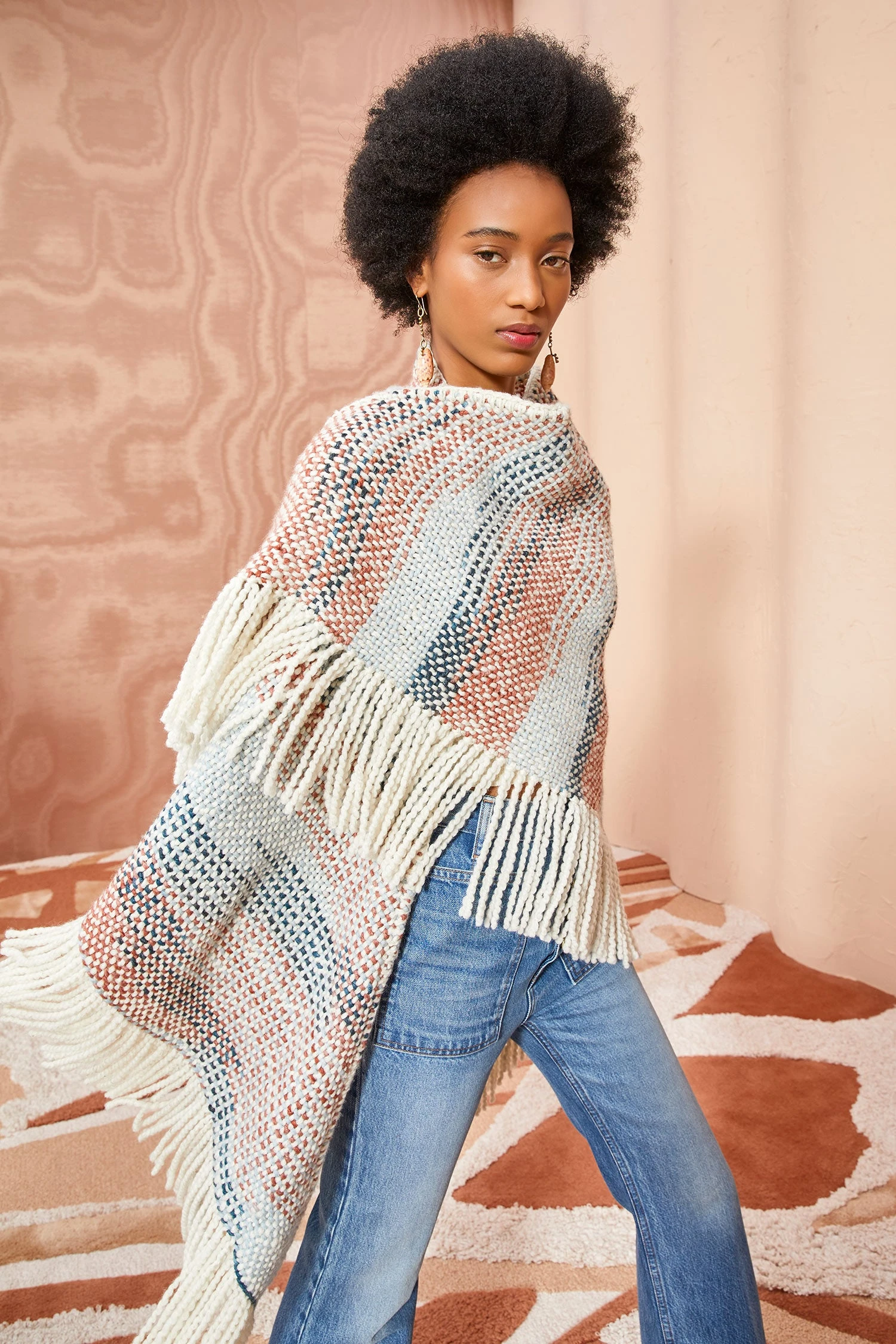 ULLA JOHNSON Martina Shawl - Canyon 3 ULLA JOHNSON Martina Shawl - Canyon - Image 3