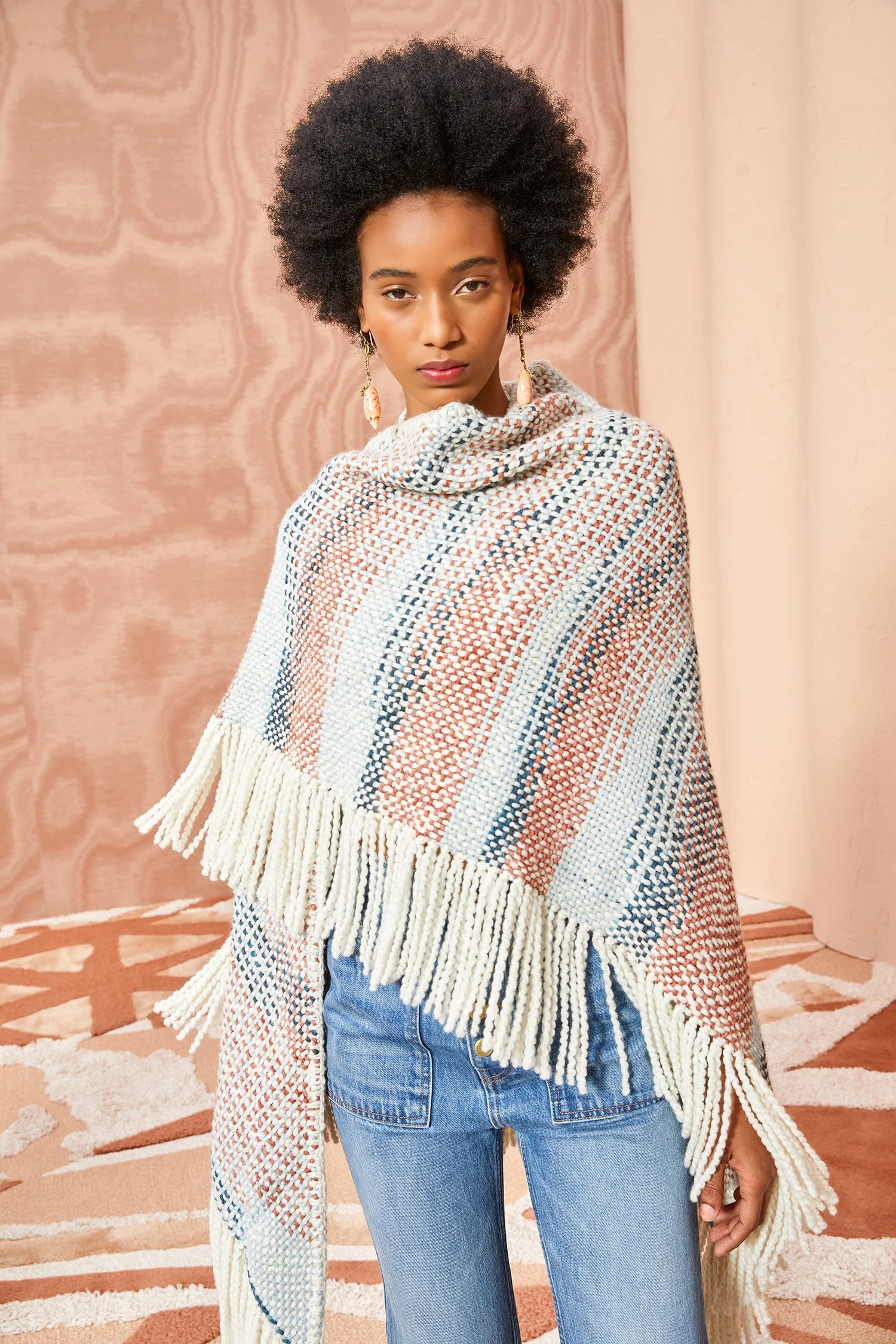 ULLA JOHNSON Martina Shawl - Canyon 4 ULLA JOHNSON Martina Shawl - Canyon - Image 4