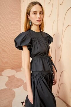 ULLA JOHNSON Mila Top - Noir -Ulla Johnson ULLA JOHNSON Mila Top NOIR 05