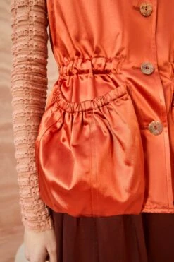 ULLA JOHNSON Monroe Vest - Red Oxide 8 ULLA JOHNSON Monroe Vest - Red Oxide -Ulla Johnson ULLA JOHNSON Monroe Vest REDOXIDE 0084