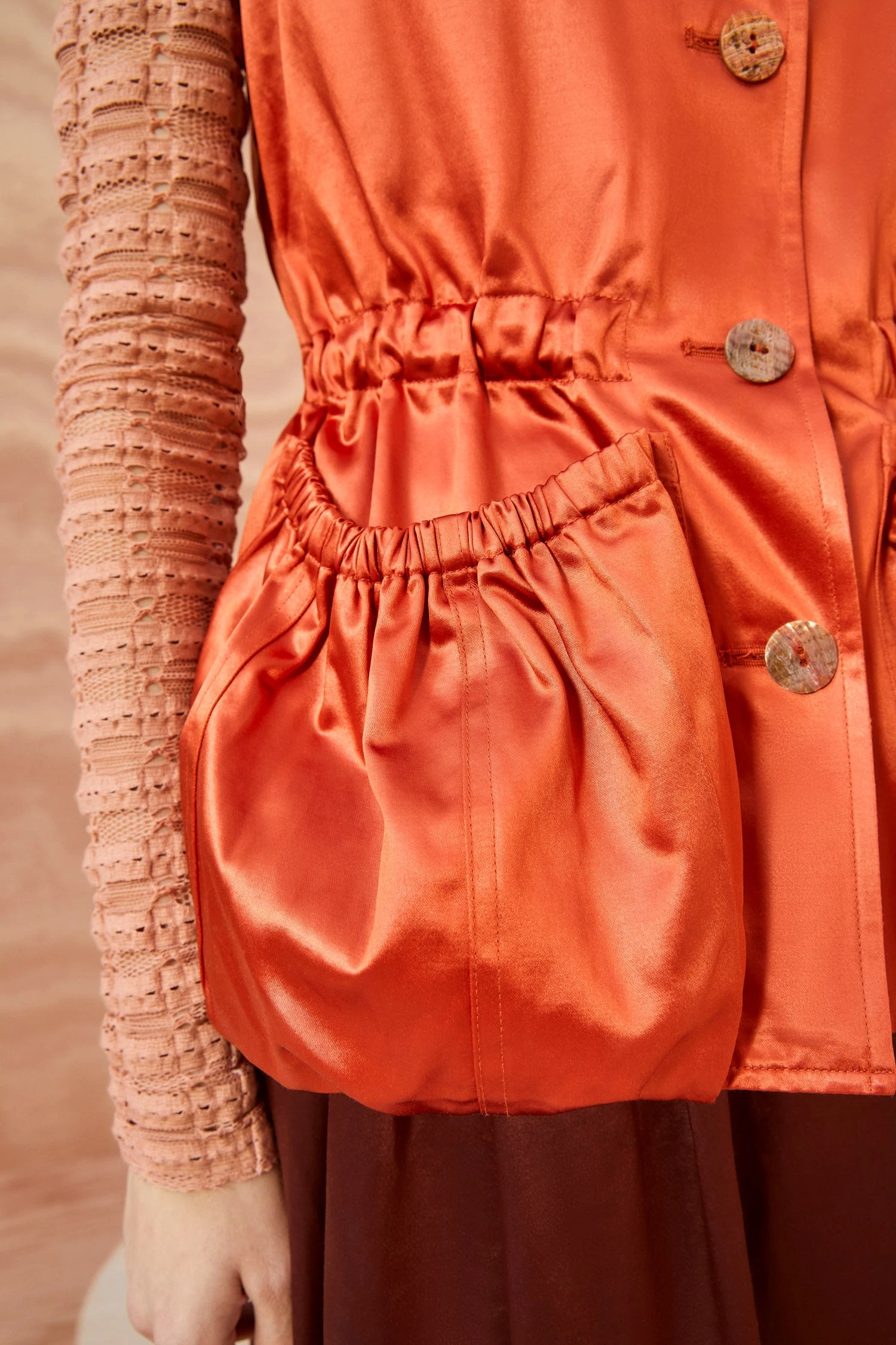 ULLA JOHNSON Monroe Vest - Red Oxide 4 ULLA JOHNSON Monroe Vest - Red Oxide - Image 4