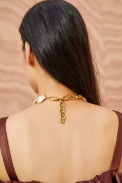 ULLA JOHNSON Large Pearl Choker - Pink Pearl -Ulla Johnson ULLA JOHNSON OVERSIZEDPEARLCHOKERPINKPEARL 02