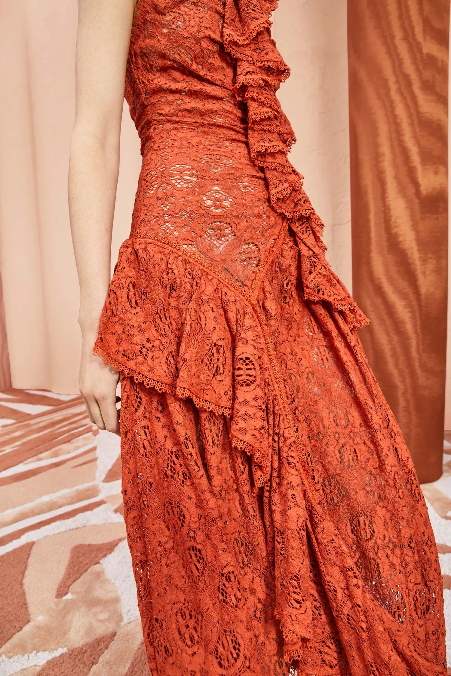 ULLA JOHNSON Odile Dress - Paprika 2 ULLA JOHNSON Odile Dress - Paprika - Image 2