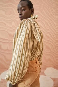 ULLA JOHNSON Opal Blouse - Sand 8 ULLA JOHNSON Opal Blouse - Sand -Ulla Johnson ULLA JOHNSON Opal Blouse SAND 0222