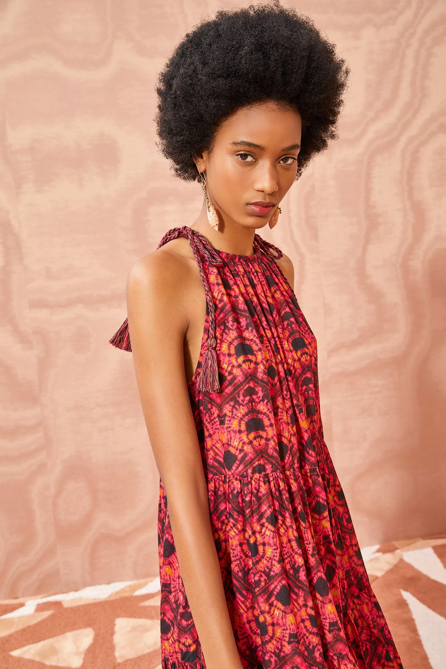 ULLA JOHNSON Ottavia Coverup - Wild Rose 3 ULLA JOHNSON Ottavia Coverup - Wild Rose - Image 3