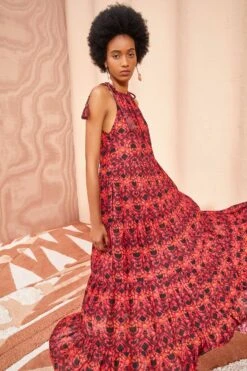 ULLA JOHNSON Ottavia Coverup - Wild Rose 9 ULLA JOHNSON Ottavia Coverup - Wild Rose -Ulla Johnson ULLA JOHNSON Ottavia Coverup WILD ROSE 05