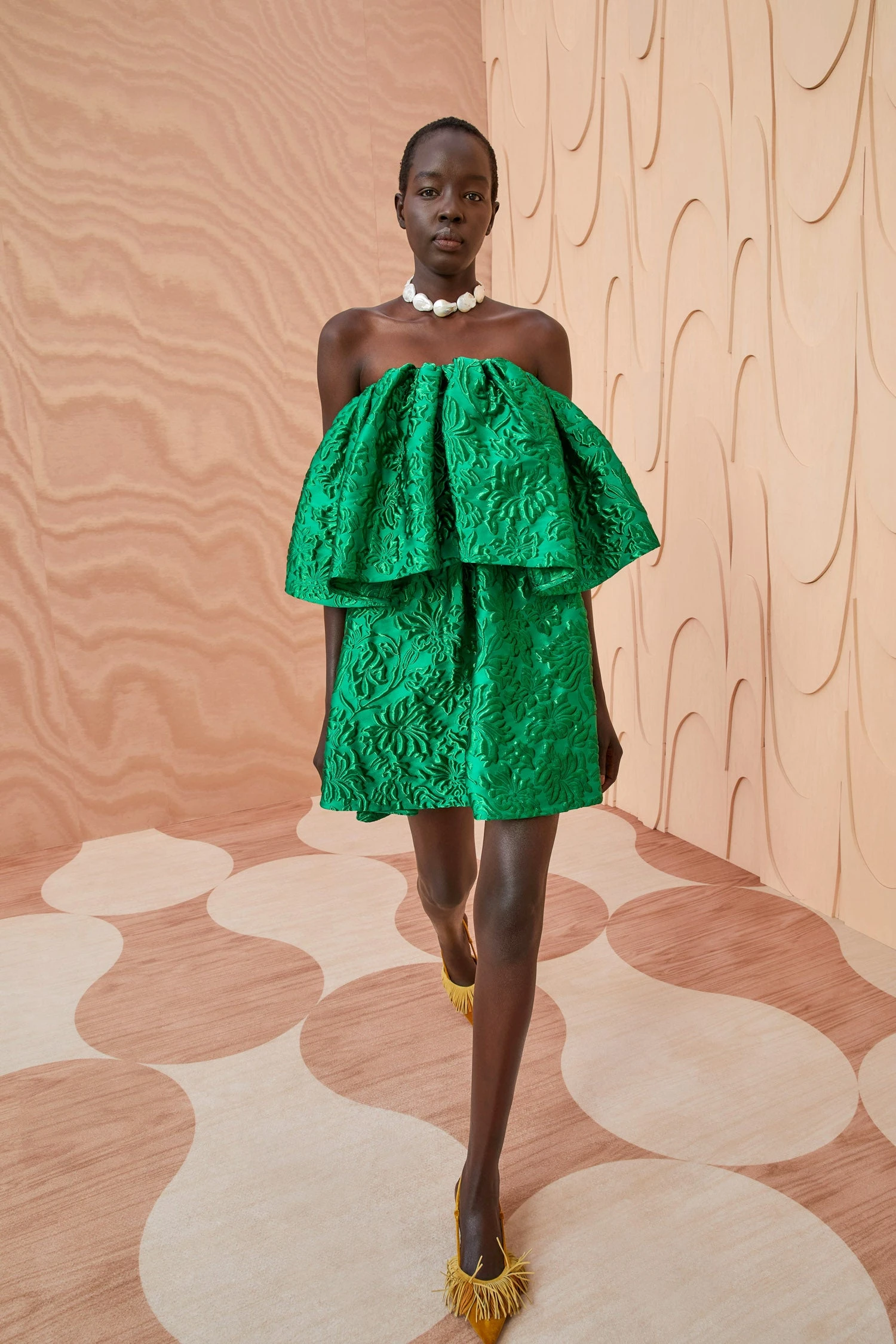 ULLA JOHNSON Oui Dress - Emerald 3 ULLA JOHNSON Oui Dress - Emerald - Image 3