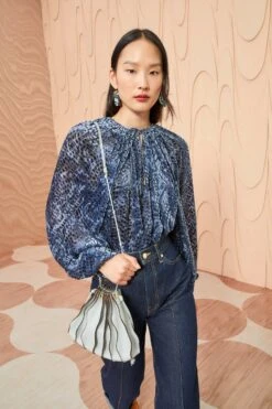 ULLA JOHNSON Pauline Blouse - Marine 8 ULLA JOHNSON Pauline Blouse - Marine -Ulla Johnson ULLA JOHNSON Pauline Blouse MARINE 0093