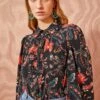 ULLA JOHNSON Philipa Blouse - Obsidian