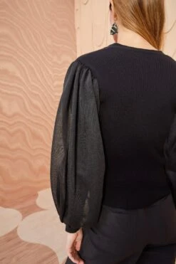 ULLA JOHNSON Quinn Cardigan - Noir 7 ULLA JOHNSON Quinn Cardigan - Noir -Ulla Johnson ULLA JOHNSON Quinn Cardigan NOIR 0088