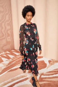 ULLA JOHNSON Reina Dress - Nocturne 9 ULLA JOHNSON Reina Dress - Nocturne -Ulla Johnson ULLA JOHNSON Reina Dress NOCTURNE 05