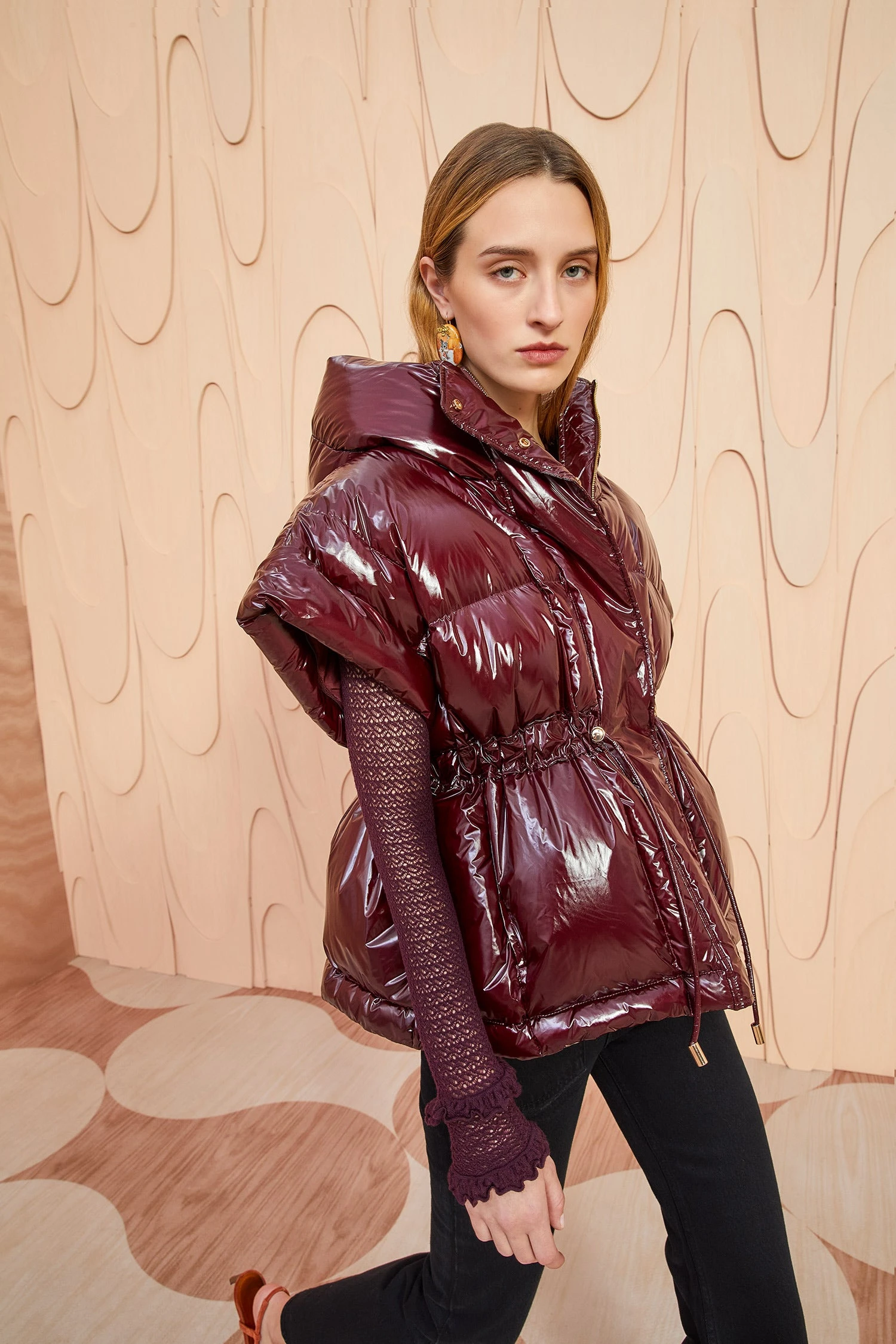 ULLA JOHNSON Rhodes Jacket - Mahogany 3 ULLA JOHNSON Rhodes Jacket - Mahogany - Image 3