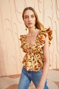 ULLA JOHNSON Romi Top - Lotus 7 ULLA JOHNSON Romi Top - Lotus -Ulla Johnson ULLA JOHNSON Romi Top LOTUS 03