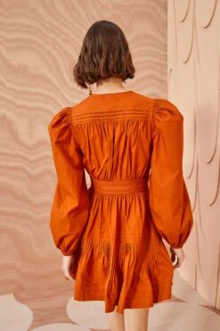 ULLA JOHNSON Rosalind Dress - Saffron 7 ULLA JOHNSON Rosalind Dress - Saffron -Ulla Johnson ULLA JOHNSON Rosalind Dress SAFFRON 04