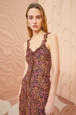 ULLA JOHNSON Rosaria Dress - Pomegranate -Ulla Johnson ULLA JOHNSON Rosaria Dress POMEGRANATE 05