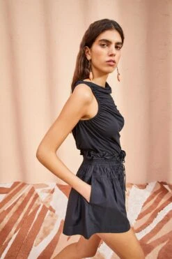 New Arrival -Ulla Johnson ULLA JOHNSON Rylan Short NOIR 03