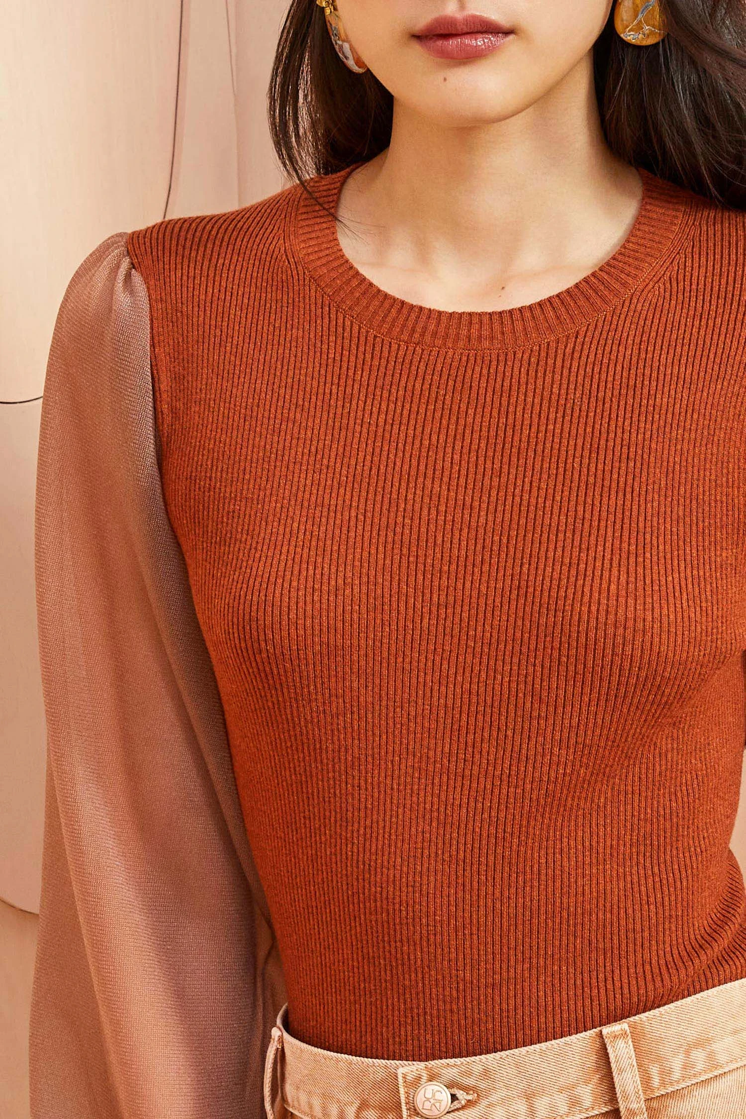 ULLA JOHNSON Sabrina Pullover - Redwood 4 ULLA JOHNSON Sabrina Pullover - Redwood - Image 4