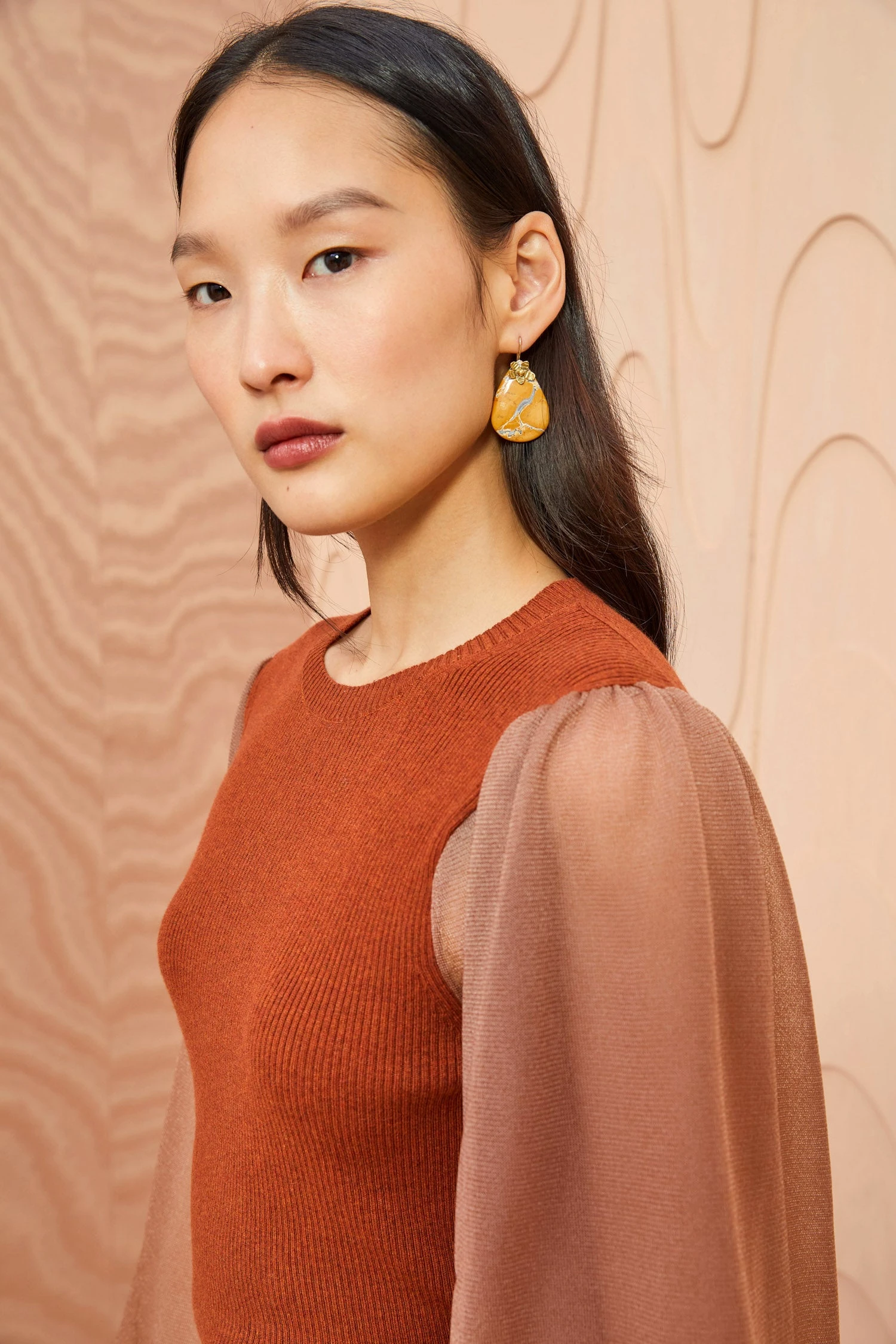 ULLA JOHNSON Sabrina Pullover - Redwood 5 ULLA JOHNSON Sabrina Pullover - Redwood - Image 5