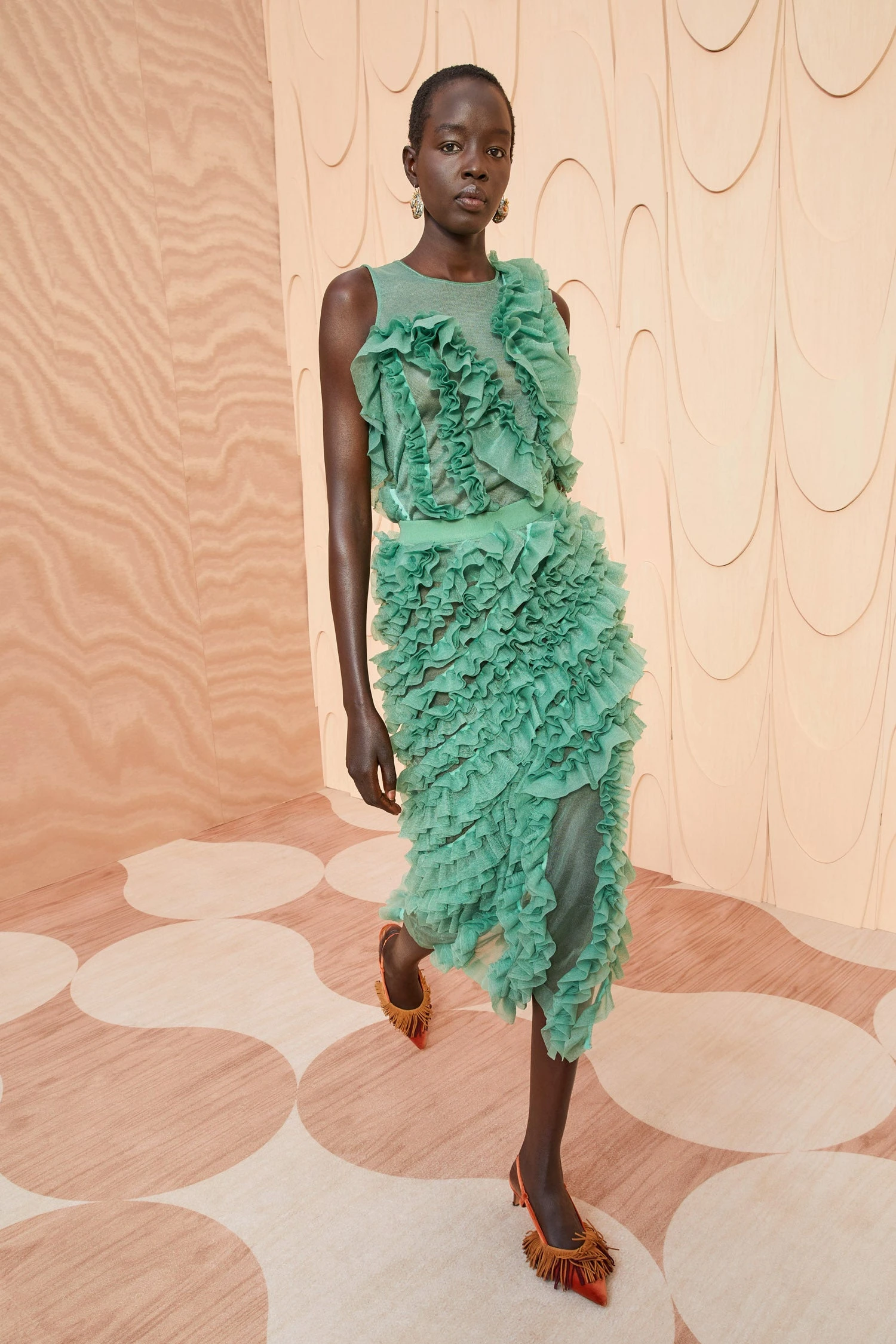 ULLA JOHNSON Sarafina Skirt - Jade 1 ULLA JOHNSON Sarafina Skirt - Jade