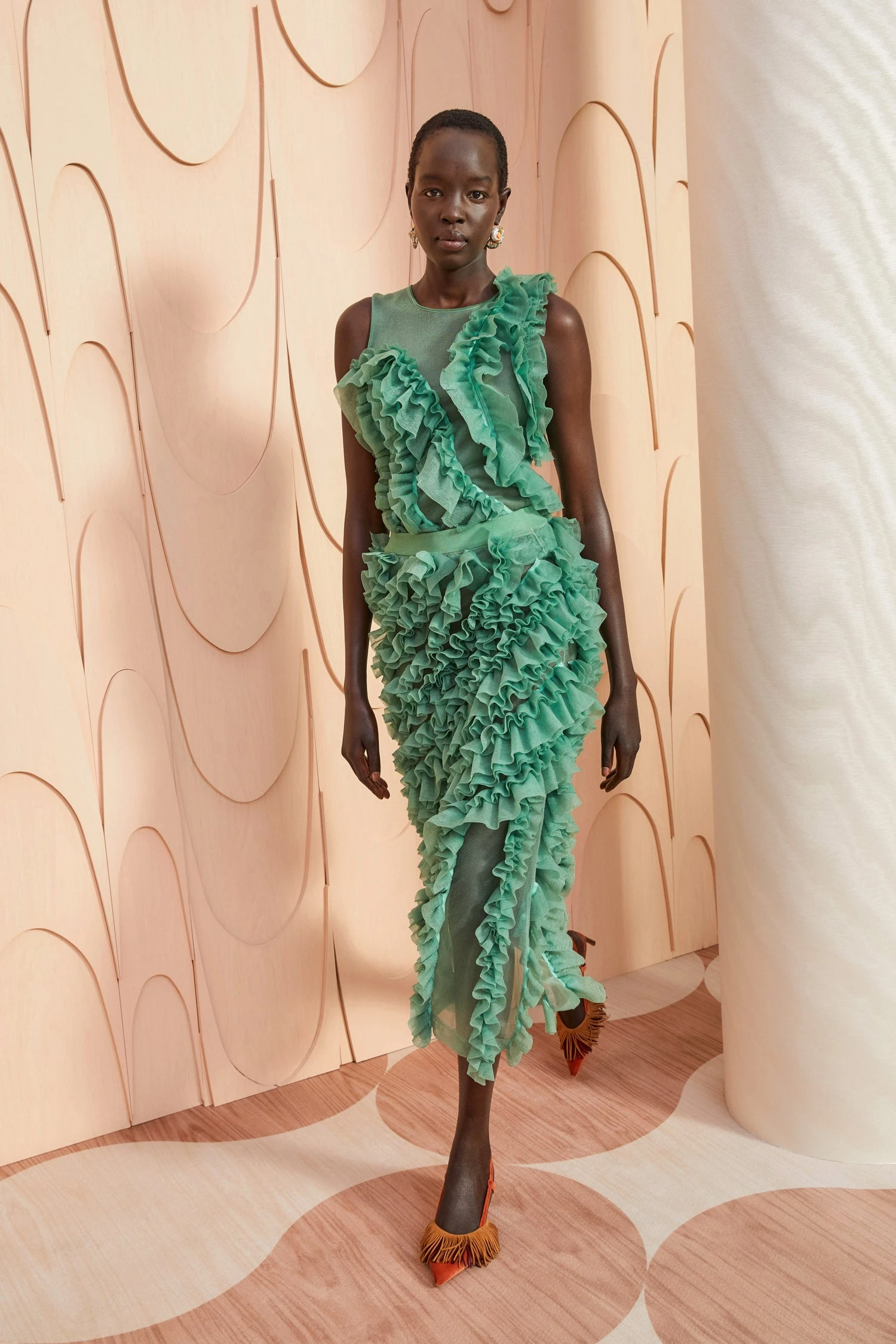 ULLA JOHNSON Sarafina Skirt - Jade 5 ULLA JOHNSON Sarafina Skirt - Jade - Image 5