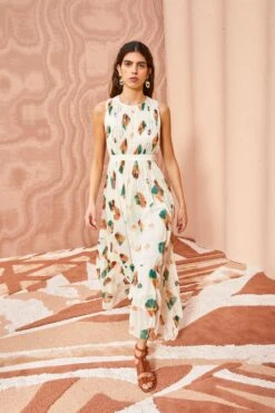 ULLA JOHNSON Sarai Dress - Aurora -Ulla Johnson ULLA JOHNSON Sarai Dress AURORA 03