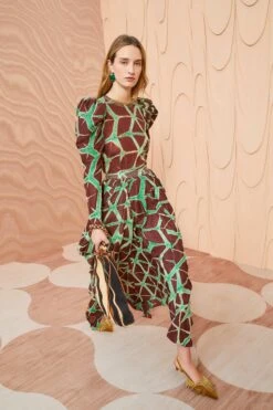 ULLA JOHNSON Savita Skirt - Teak -Ulla Johnson ULLA JOHNSON Savita Skirt TEAK 0013