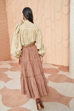 ULLA JOHNSON Severine Skirt - Mulberry 9 ULLA JOHNSON Severine Skirt - Mulberry -Ulla Johnson ULLA JOHNSON Severine Skirt MULBERRY 0140