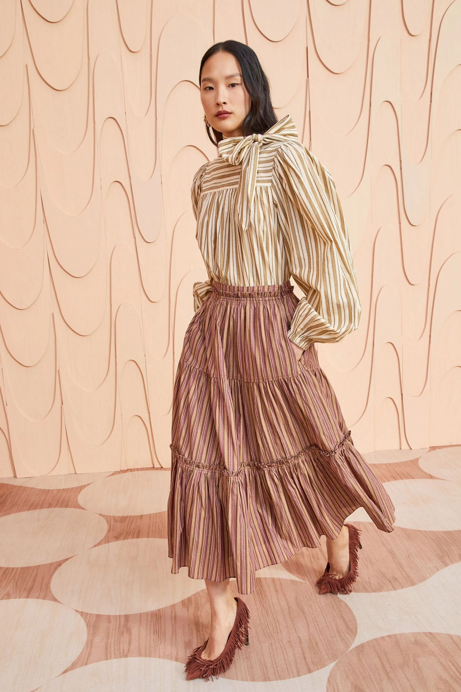 ULLA JOHNSON Severine Skirt - Mulberry 1 ULLA JOHNSON Severine Skirt - Mulberry