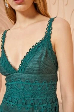 ULLA JOHNSON Shivani Dress - Cypress 9 ULLA JOHNSON Shivani Dress - Cypress -Ulla Johnson ULLA JOHNSON Shivani Dress CYPRESS 0064