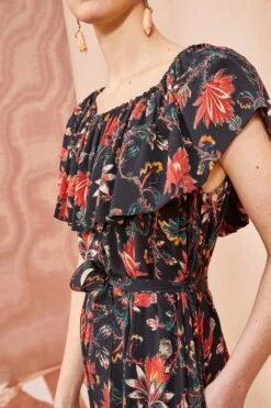 ULLA JOHNSON Skye Dress - Obsidian -Ulla Johnson ULLA JOHNSON Skye Dress OBSIDIAN 0166