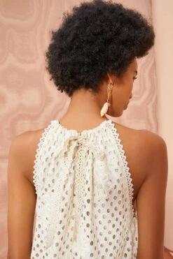 ULLA JOHNSON Stella Dress - Pearl 9 ULLA JOHNSON Stella Dress - Pearl -Ulla Johnson ULLA JOHNSON Stella Dress PEARL 03