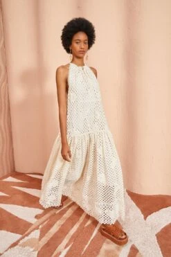 ULLA JOHNSON Stella Dress - Pearl 11 ULLA JOHNSON Stella Dress - Pearl -Ulla Johnson ULLA JOHNSON Stella Dress PEARL 04