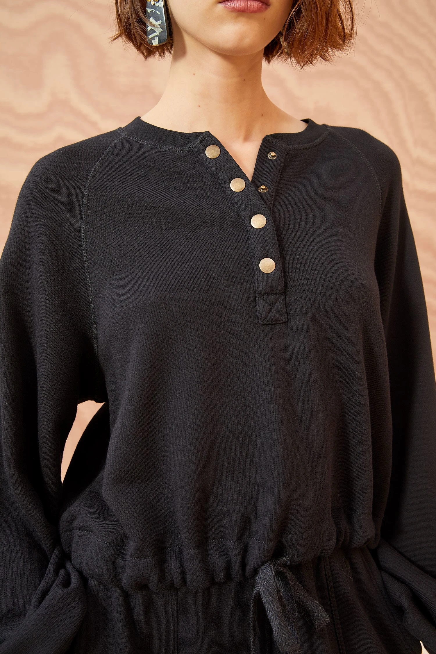 ULLA JOHNSON Tess Pullover - Noir 2 ULLA JOHNSON Tess Pullover - Noir - Image 2