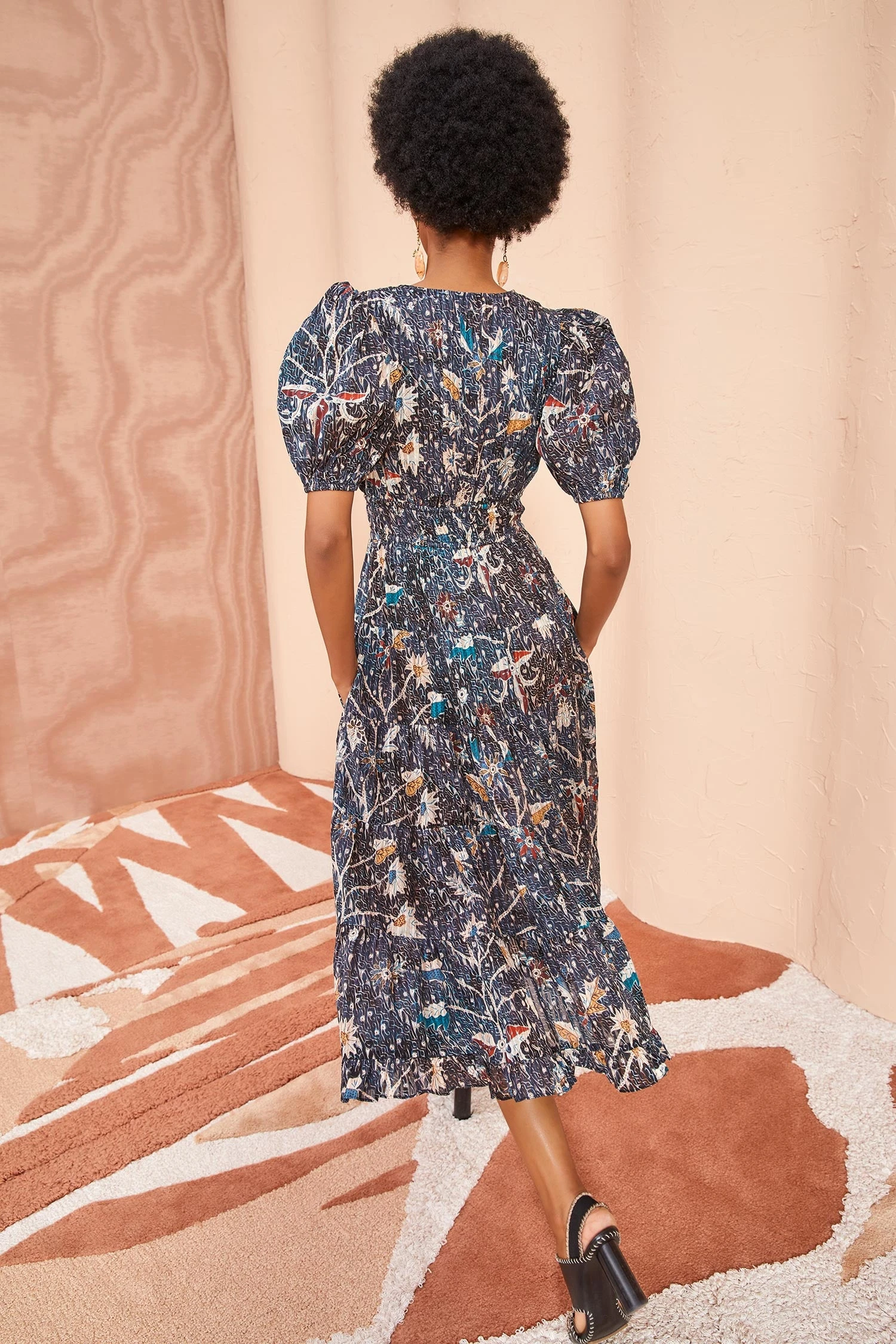 ULLA JOHNSON Thelma Dress - Jet 4 ULLA JOHNSON Thelma Dress - Jet - Image 4