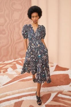 ULLA JOHNSON Thelma Dress - Jet 9 ULLA JOHNSON Thelma Dress - Jet -Ulla Johnson ULLA JOHNSON Thelma Dress JET 05