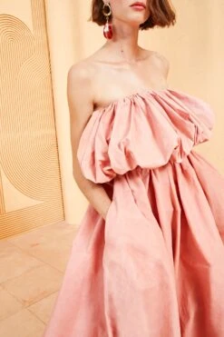 ULLA JOHNSON Vittoria Gown - Azalea 9 ULLA JOHNSON Vittoria Gown - Azalea -Ulla Johnson ULLA JOHNSON VITTORIA GOWN AZALEA 03